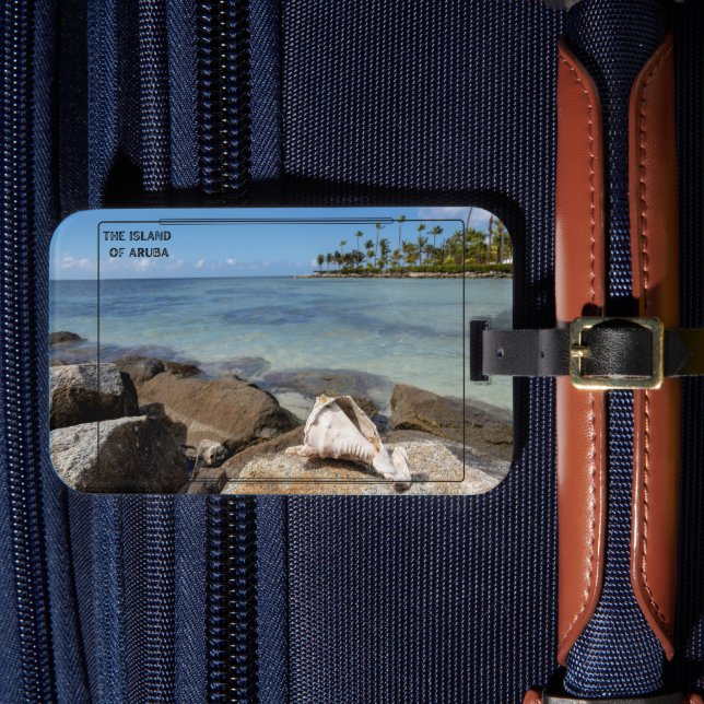 Etiqueta De Bagagem A Ilha de Aruba (Frente Insitu 4)
