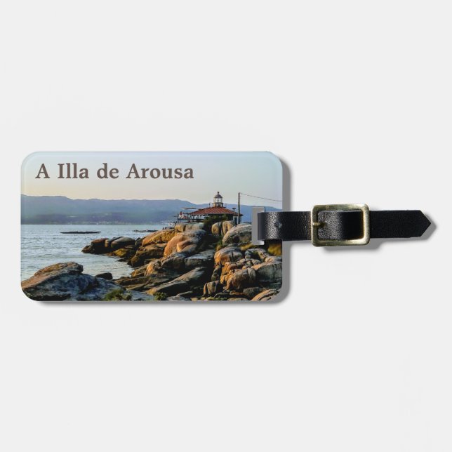 Etiqueta De Bagagem A Illa de Arousa (Frente Horizontal)