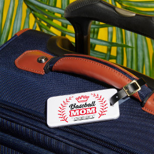 Etiqueta De Bagagem A Mãe De Baseball Mostra A Melhor Coroa De Sempre