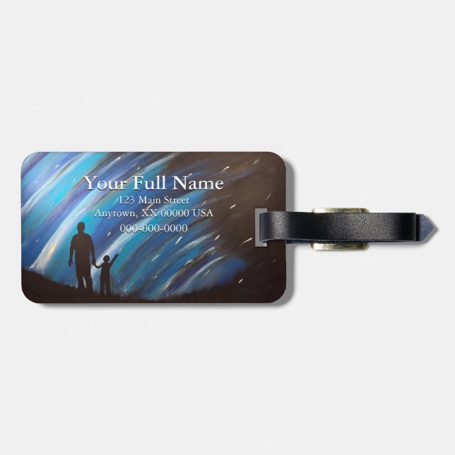 Etiqueta De Bagagem A maravilha da bagagem personalizável da família (Traseira Horizontal)