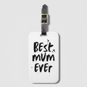 Etiqueta De Bagagem A melhor Mãe de Dia de as mães simples moderno