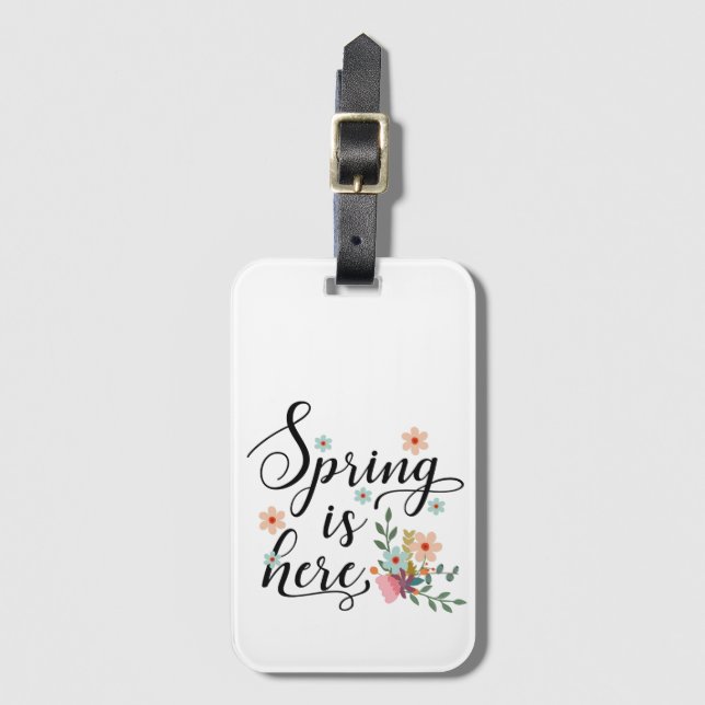 Etiqueta De Bagagem a primavera chegou (Frente Vertical)