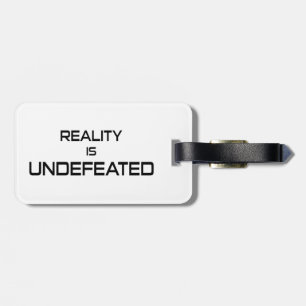 Etiqueta De Bagagem A Realidade Não É Derrotada