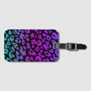 Etiqueta De Bagagem A Série Leopardo Multi-Colorido Design 1