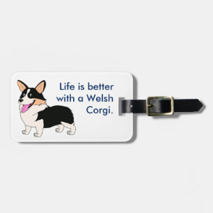 Etiqueta De Bagagem A vida é melhor com um Corgi