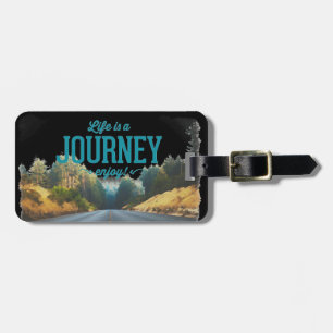 Etiqueta De Bagagem A vida é uma Viagem Aproveite!