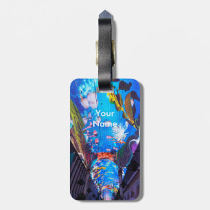 Etiqueta De Bagagem Abaixo do mar