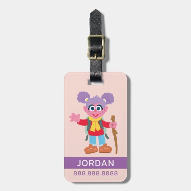 Etiqueta De Bagagem Abby Cadabby Hiking | Adicionar suas informações (Frente Vertical)