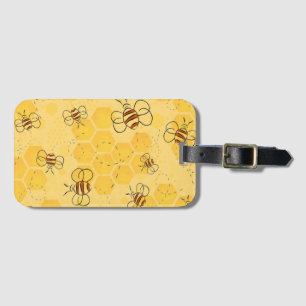 Etiqueta De Bagagem Abeja Zumbindo Abelhas Mel Cute 