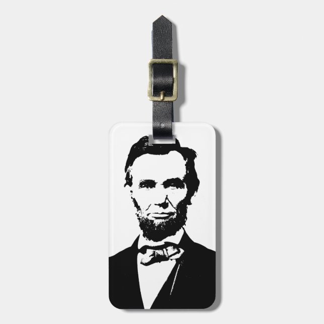 Etiqueta De Bagagem Abraham Lincoln (Frente Vertical)