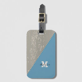 Etiqueta De Bagagem Abstract  aesthetic minimal trendy Monogram 