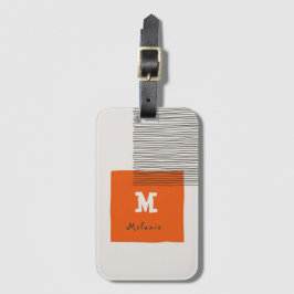 Etiqueta De Bagagem Abstract  aesthetic minimal vintage Monogram 