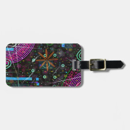 Etiqueta De Bagagem Abstract Art: Satellite 