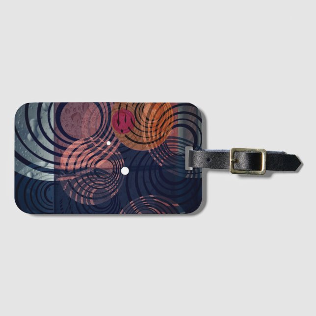 Etiqueta De Bagagem Abstrato (Frente Horizontal)