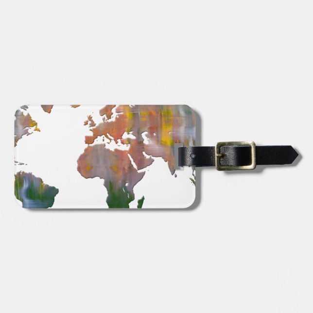 Etiqueta De Bagagem Abstrato Earth Art (Frente Horizontal)