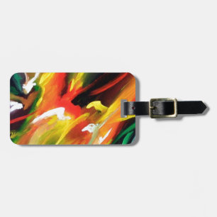 Etiqueta De Bagagem Abstrato Expressionismo