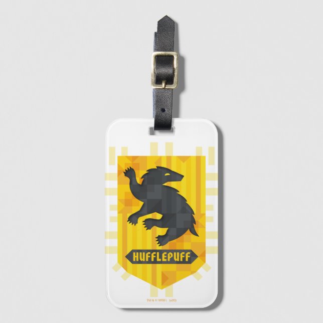 Etiqueta De Bagagem Abstrato Geometric HUFFLEPUFF™ Crest (Frente Vertical)