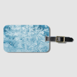 Etiqueta De Bagagem Abstrato, penas e flocos de neve