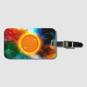 Etiqueta De Bagagem Abstrato Sun