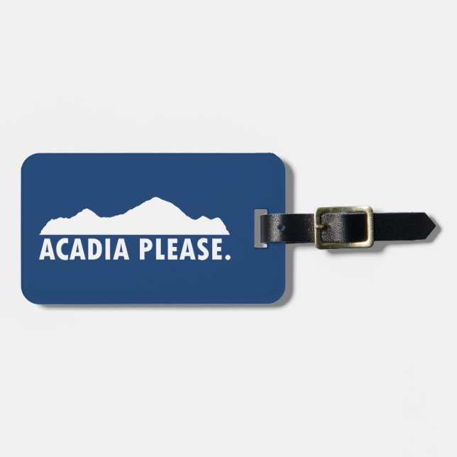 Etiqueta De Bagagem Acadia, por favor (Frente Horizontal)
