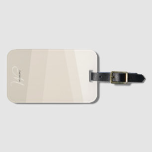 Etiqueta De Bagagem Acalmando Vanilla Tones Geométricos