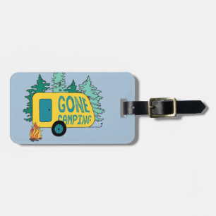 Etiqueta De Bagagem Acampamento de Camp Clipart Feliz Campo de Trilhos