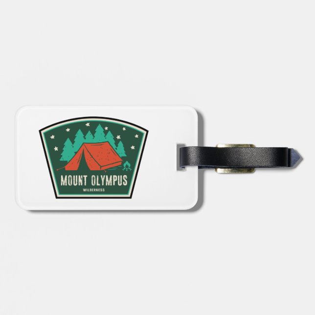 Etiqueta De Bagagem Acampamento de Utah no Monte Olympus Wilderness (Traseira Horizontal)