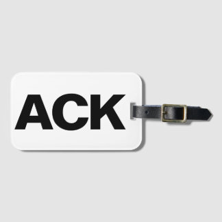 ETIQUETA DE BAGAGEM ACK