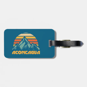 Etiqueta De Bagagem Aconcagua Retro Turquoise