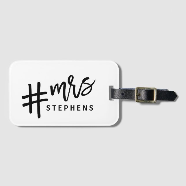 Etiqueta De Bagagem Acordei assim #casado! SRA. (Frente Horizontal)