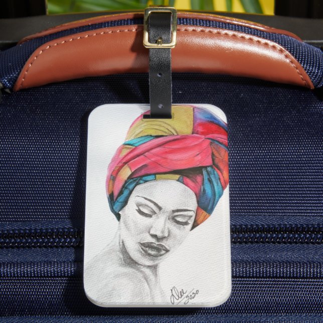 Etiqueta de bagagem acrílica QUEENIFICENTE (Frente Insitu 2)