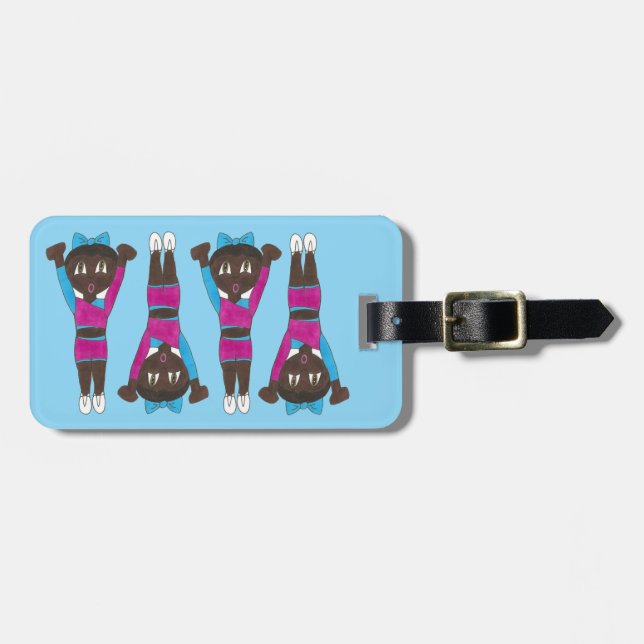 Etiqueta De Bagagem Acrobática Personalizada De Dança De Gymnastica No (Frente Horizontal)