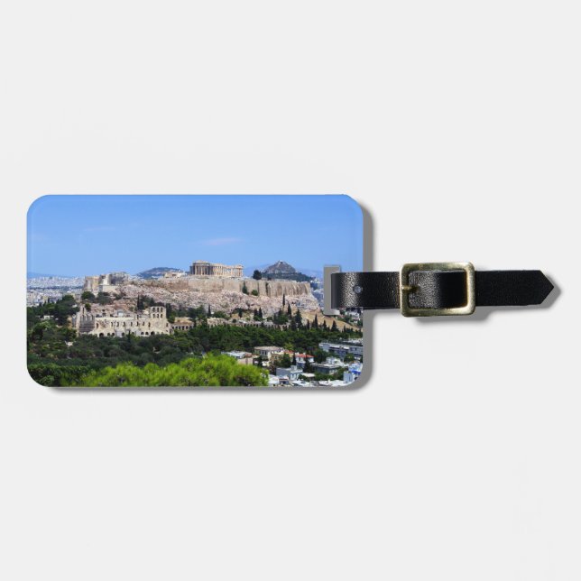Etiqueta De Bagagem Acrópole - Atenas (Frente Horizontal)