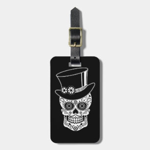 Etiqueta De Bagagem Açúcar Skull-01 do cavalheiro