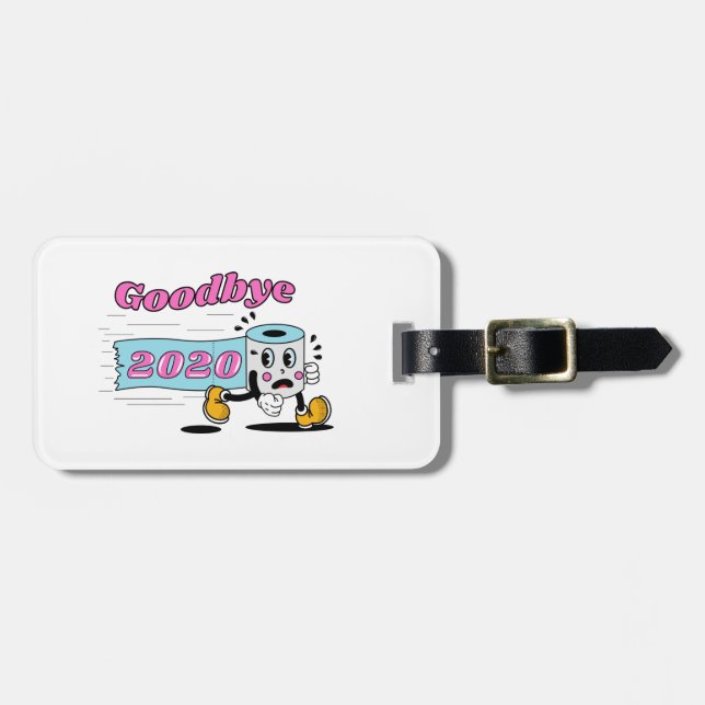 Etiqueta De Bagagem Adeus 2020 - Finalmente acabou (Frente Horizontal)