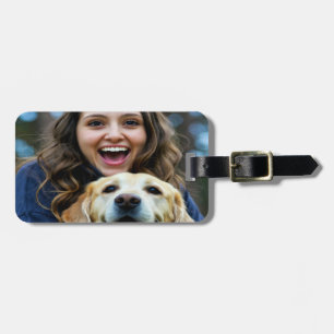 Etiqueta De Bagagem Adicionar Foto Personalizada do Labrador Retriever