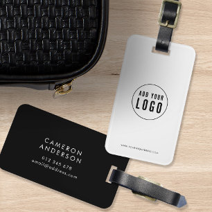 Etiqueta De Bagagem Adicionar logotipo Cores personalizadas corporativ