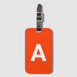 Etiqueta De Bagagem Adicionar Monograma Inicial Personalizado Simples