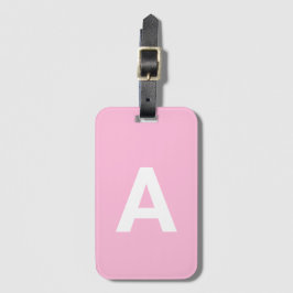 Etiqueta De Bagagem Adicionar Monograma Personalizado Moderno Simples