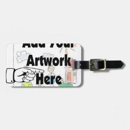 Etiqueta De Bagagem Adicione seu próprio Trabalho de arte ou Trabalho 