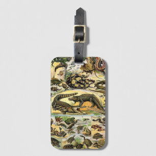 Etiqueta De Bagagem Adolphe Millot Reptiles 1
