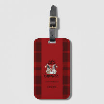 Adoráveis Gnomes Fofos Xadrez Búfalo Vermelho