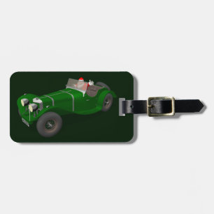Etiqueta De Bagagem Adorável driver Santa Claus Jaguar SS 90