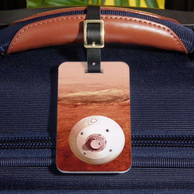 Etiqueta De Bagagem Aeródromo Com Perseverança Descendente Da Superfíc (Frente Insitu 2)