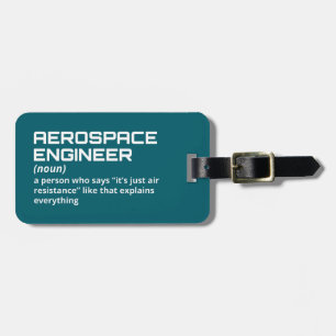 Etiqueta De Bagagem Aerospace - Presente Engraçado do Engenheiro