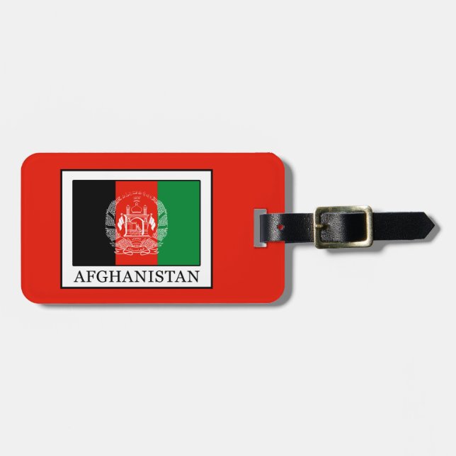 Etiqueta De Bagagem Afeganistão (Frente Horizontal)