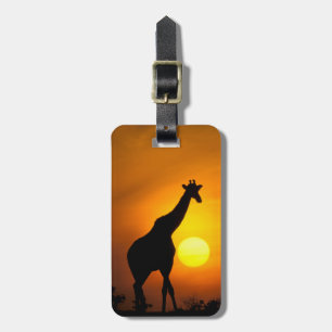 Etiqueta De Bagagem África, Quênia, Masai Mara. Girafa (Giraffa