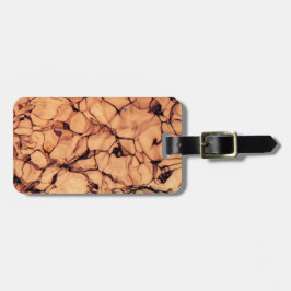 Etiqueta De Bagagem Água Azul Espumante Invertida