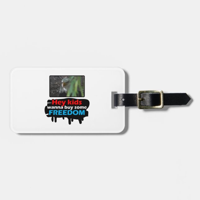 Etiqueta De Bagagem Águia Liberdade (Frente Horizontal)