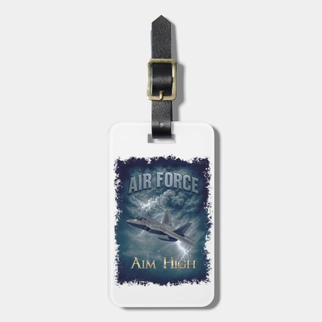 Etiqueta De Bagagem Air Force (USAF) (Frente Vertical)